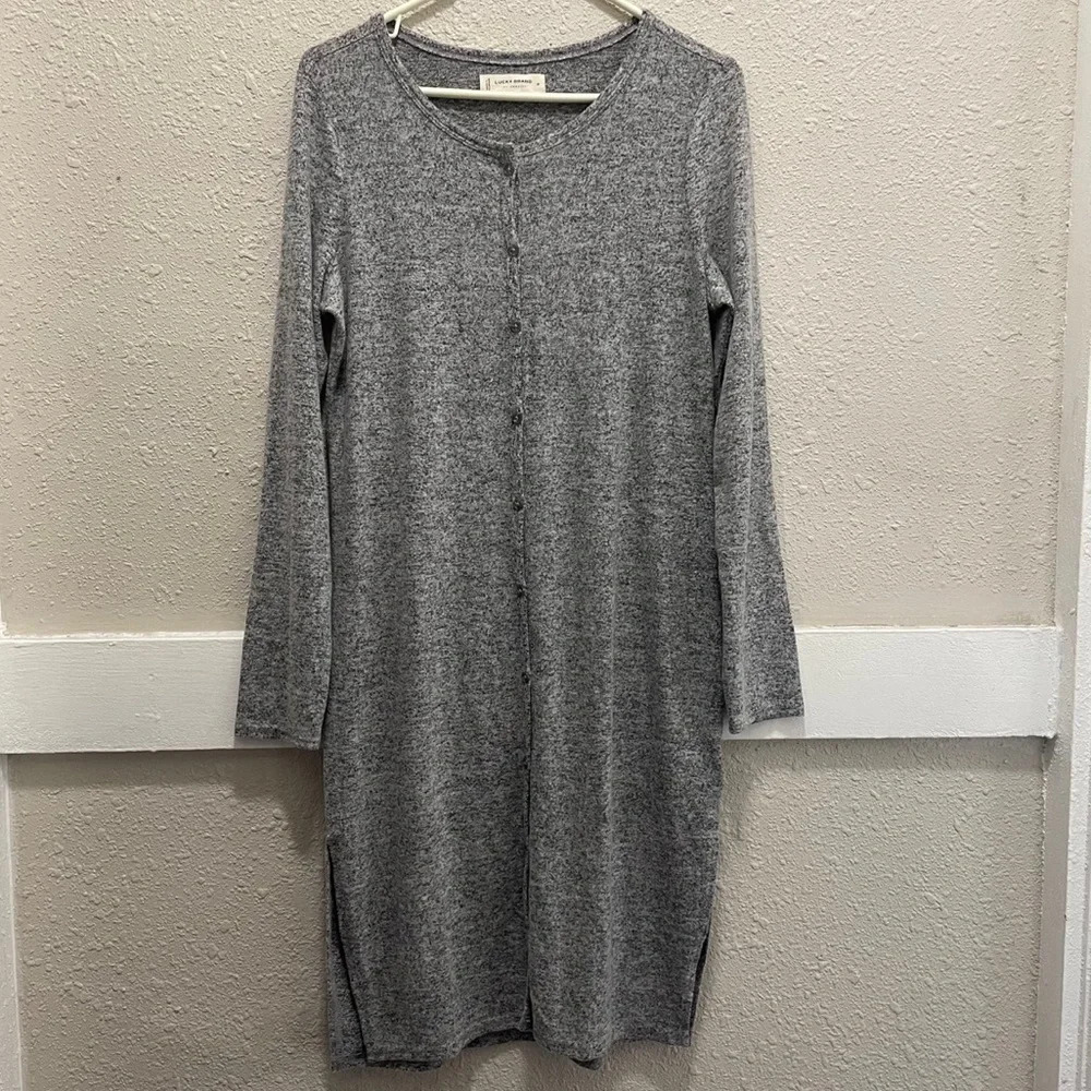 Lucky Brand Button Down Sweater Dress